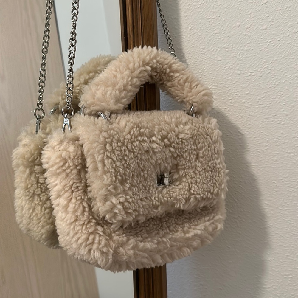 Topshop Sherpa teddy purse